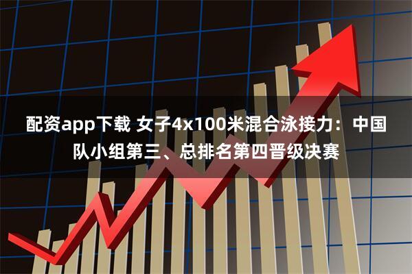 配资app下载 女子4x100米混合泳接力：中国队小组第三、总排名第四晋级决赛